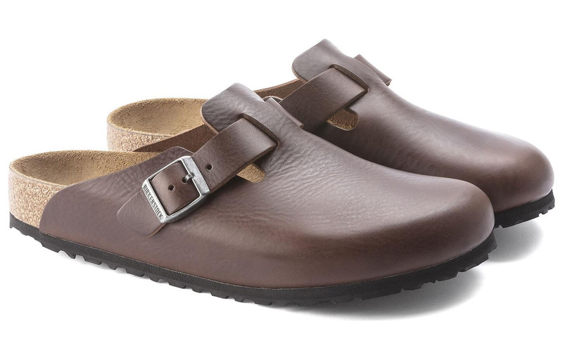 Birkenstock 보스턴 그립 가죽 빈티지 샌들 'Wood Roast' 1023449 2