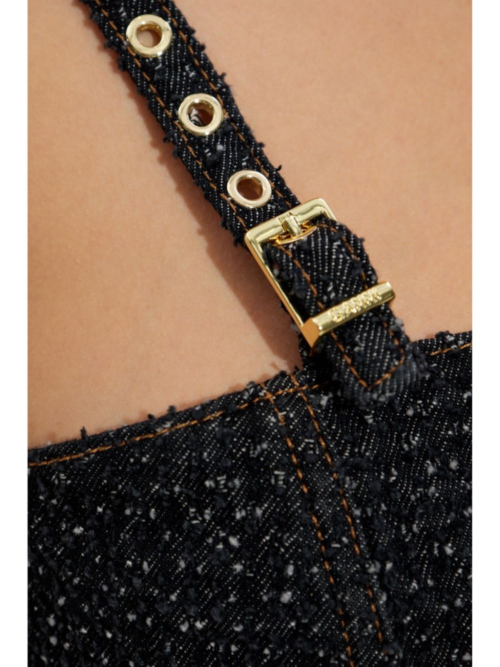peplum denim top - 5