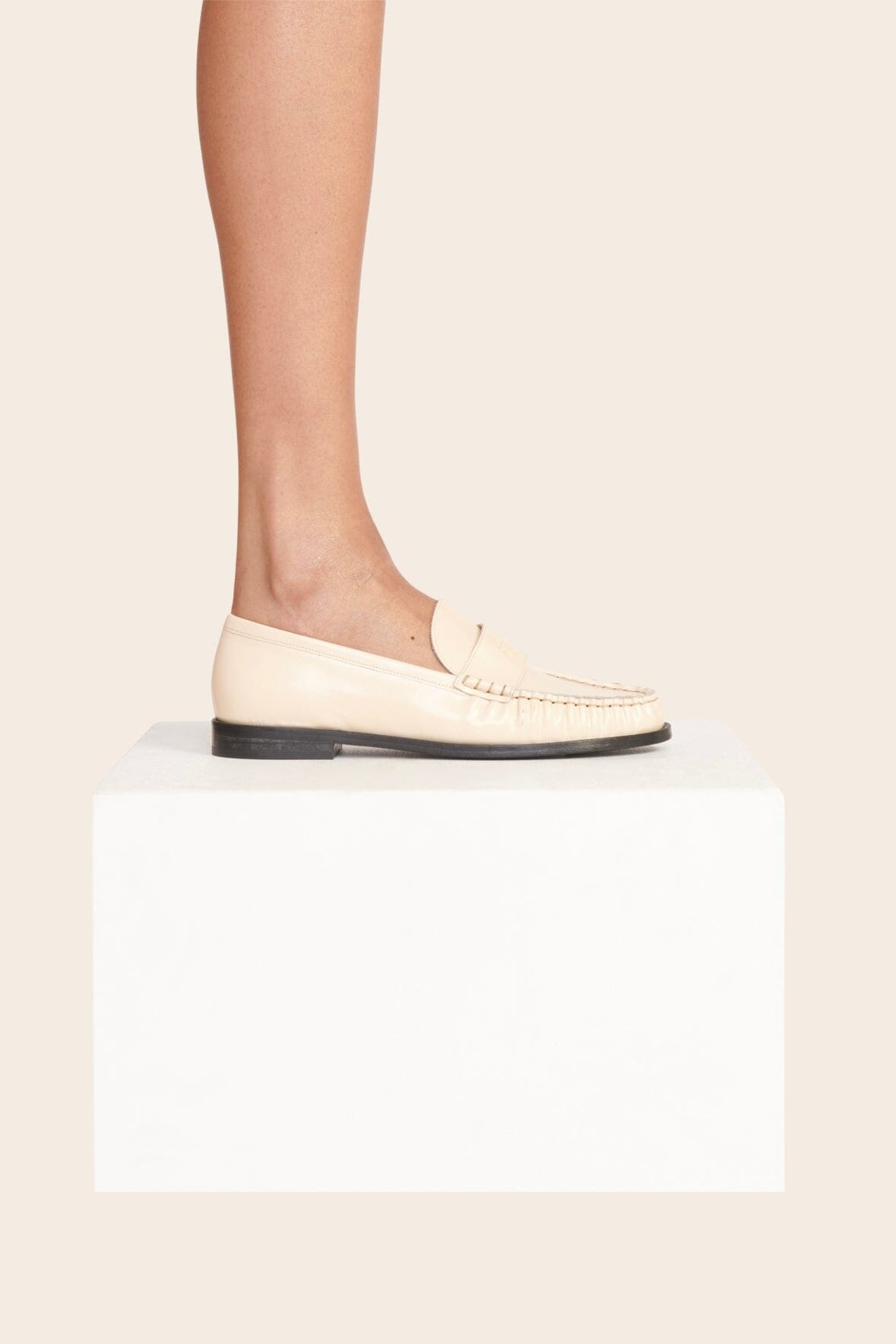 STAUD LOULOU LOAFER CREAM - 5