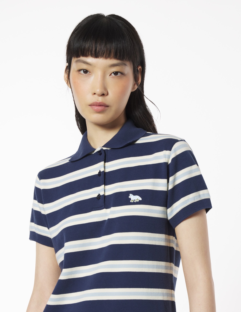 BABY FOX PATCH MULTI STRIPES POLO DRESS - 4