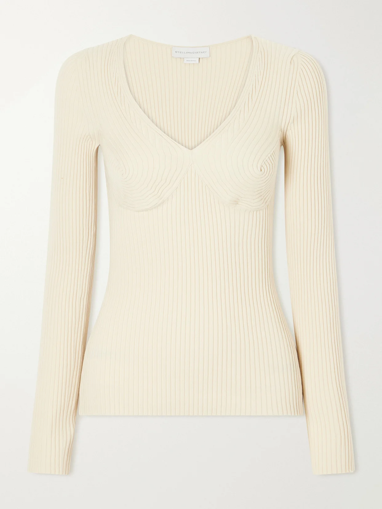 Ribbed Cotton-blend Sweater - 1
