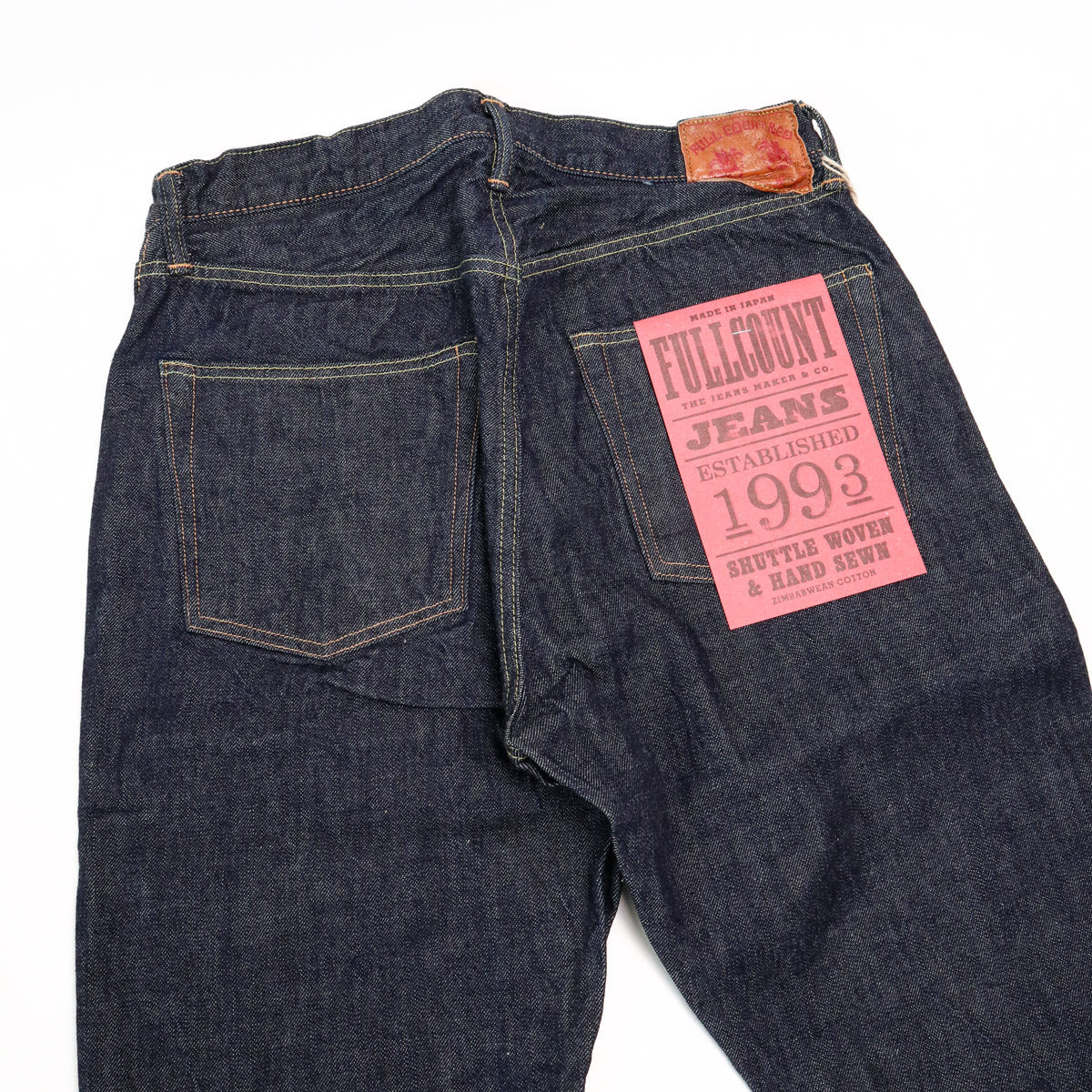 1110W Tapered Selvedge Denim 13.7oz One Wash Indigo - 3