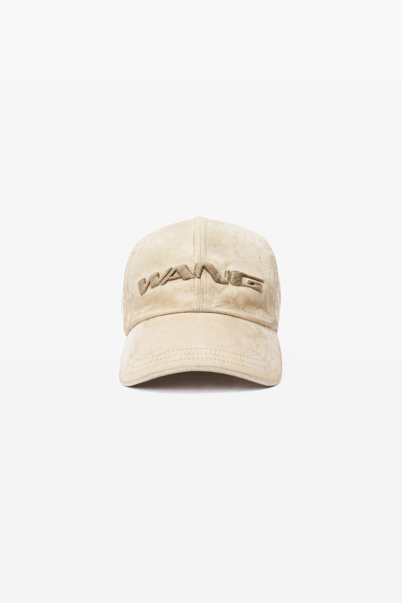 3D Logo-Embroidered Flocked Denim Cap 4