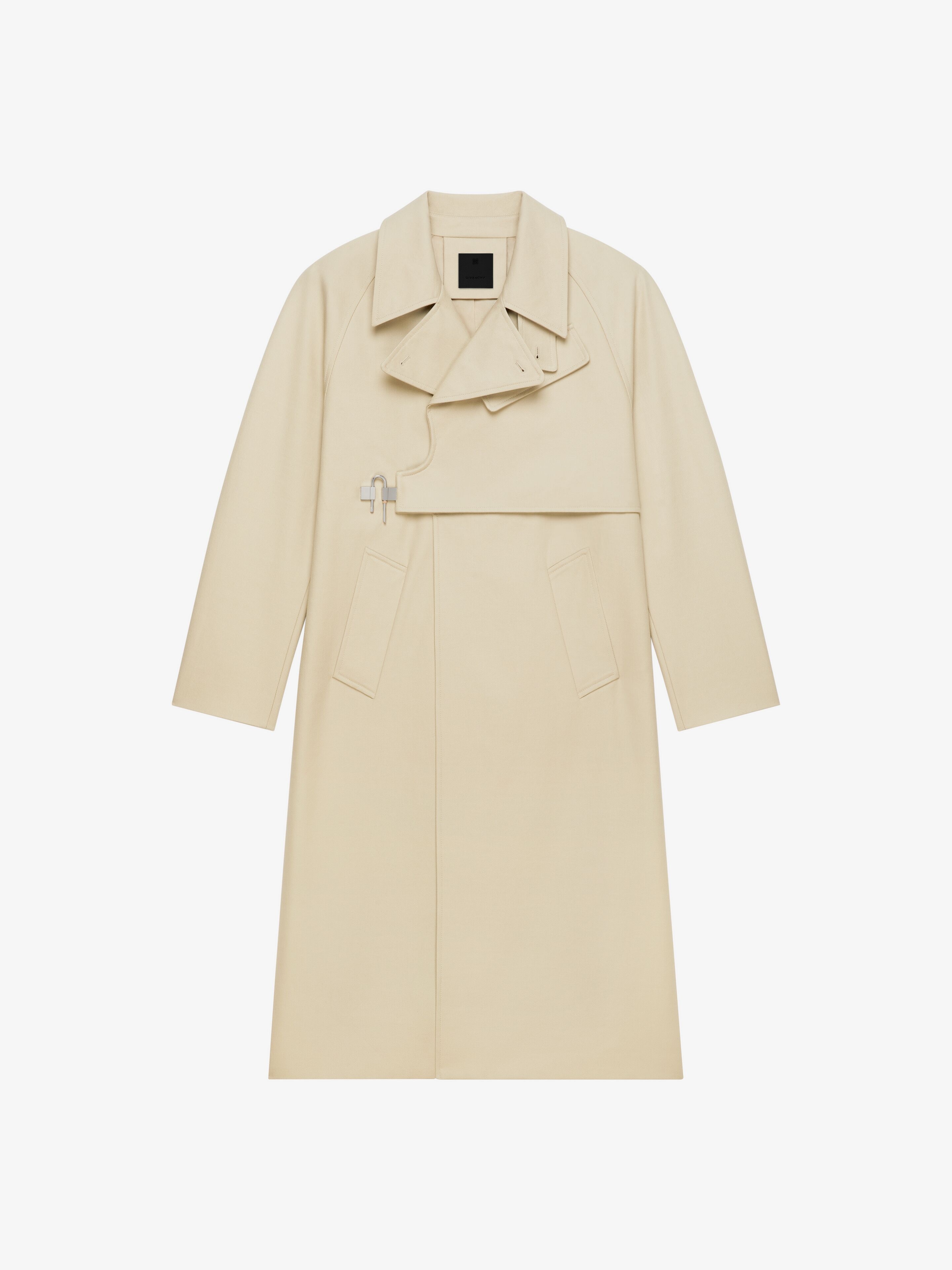 TRENCH IN COTTON TWILL WITH U-LOCK BUCKLE - 1