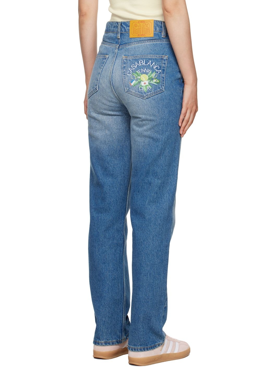 Blue 'Tennis Club' Jeans - 3