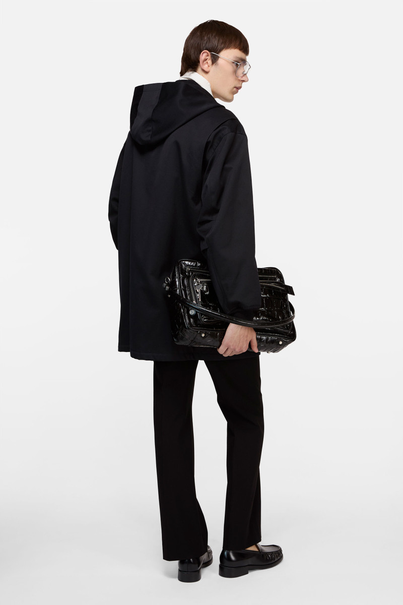 Twill jacket with hood - Black 3