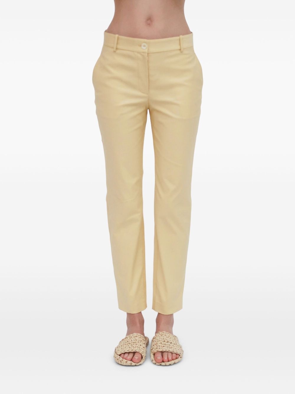 cropped skinny trousers - 6