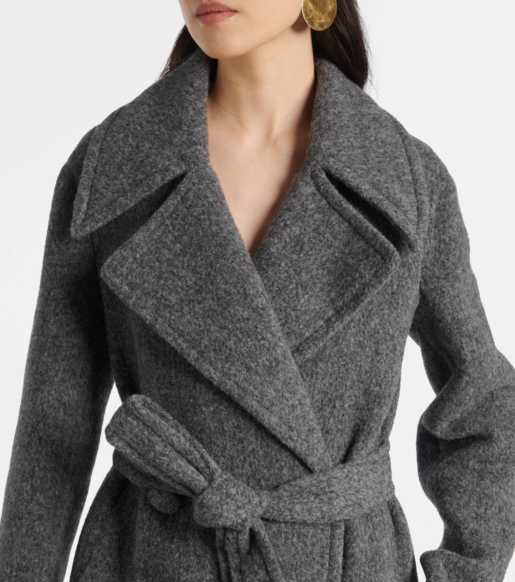 Wool-blend wrap coat - 4