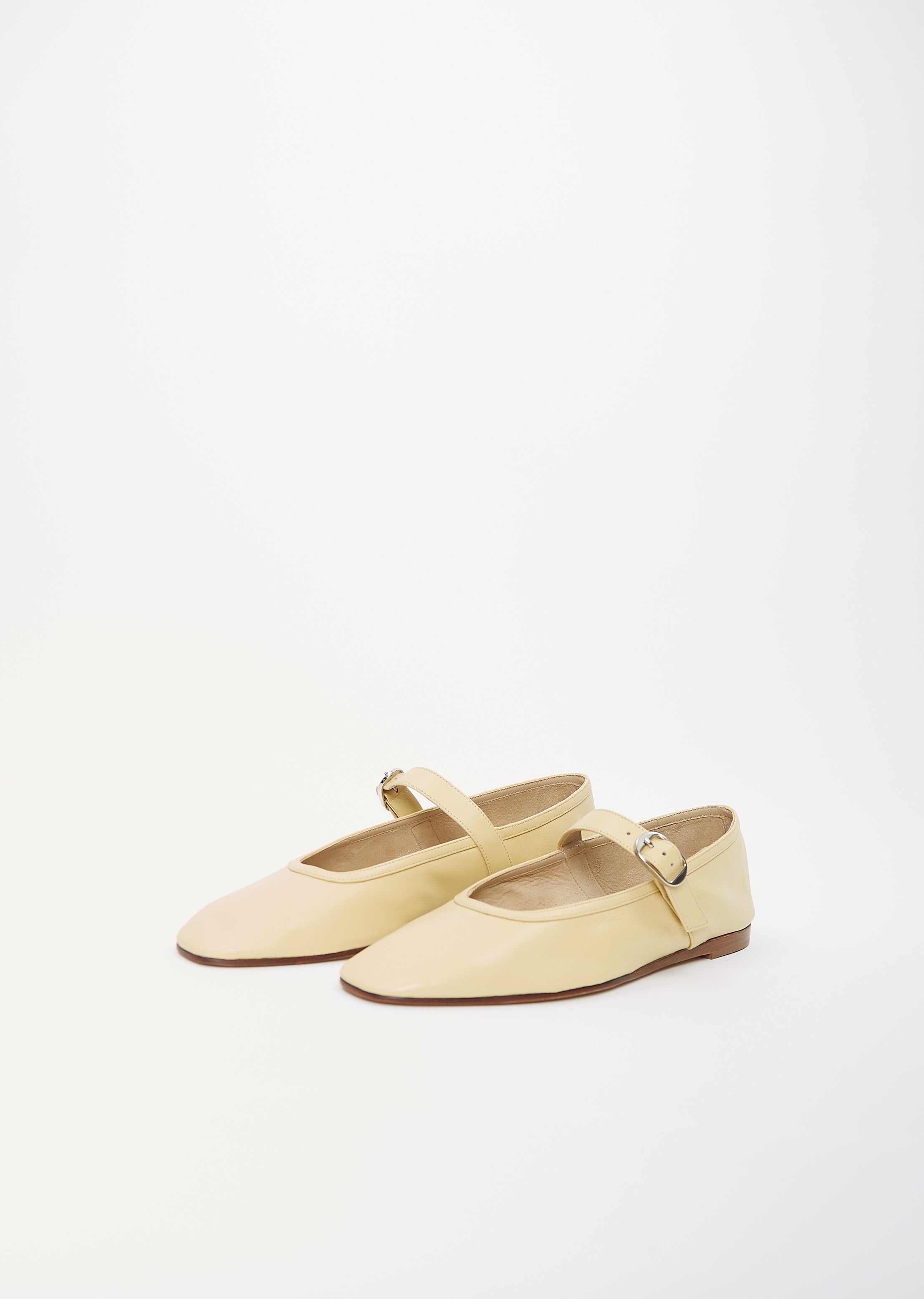 Leather Ballet Mary Jane — Custard - 2
