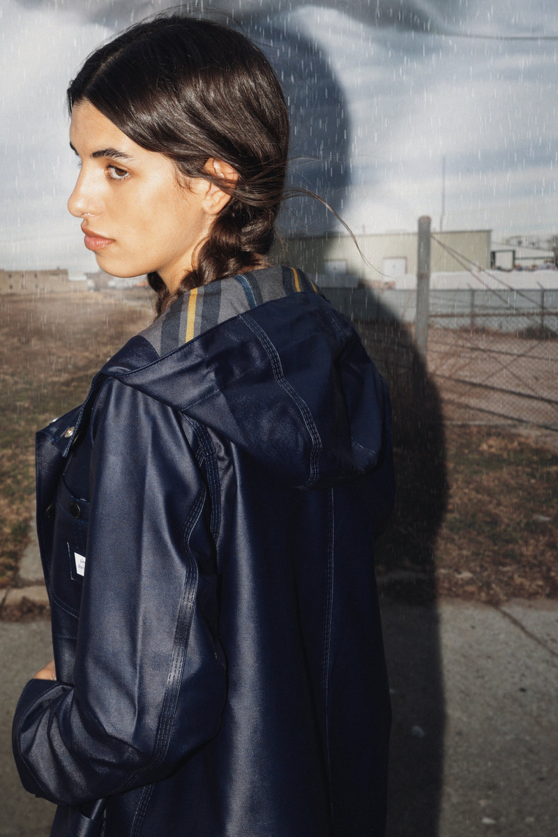 Stutterheim Women´s Lee® x STUTTERHEIM Chore Raincoat Aviator Navy outlook