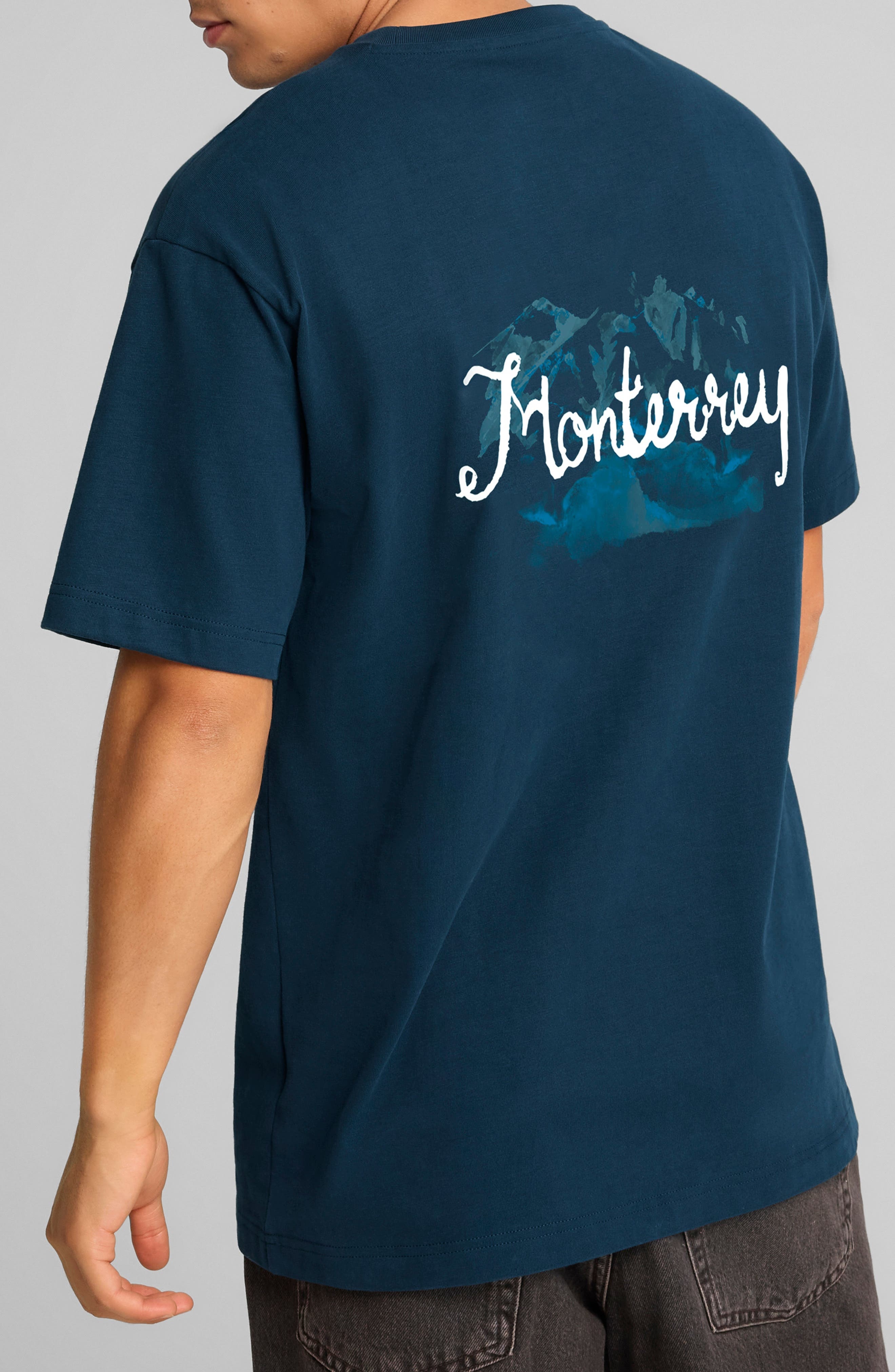 PUMA x KidSuper MTY Cotton Graphic T-Shirt in Deep Navy-Puma White at Nordstrom - 2