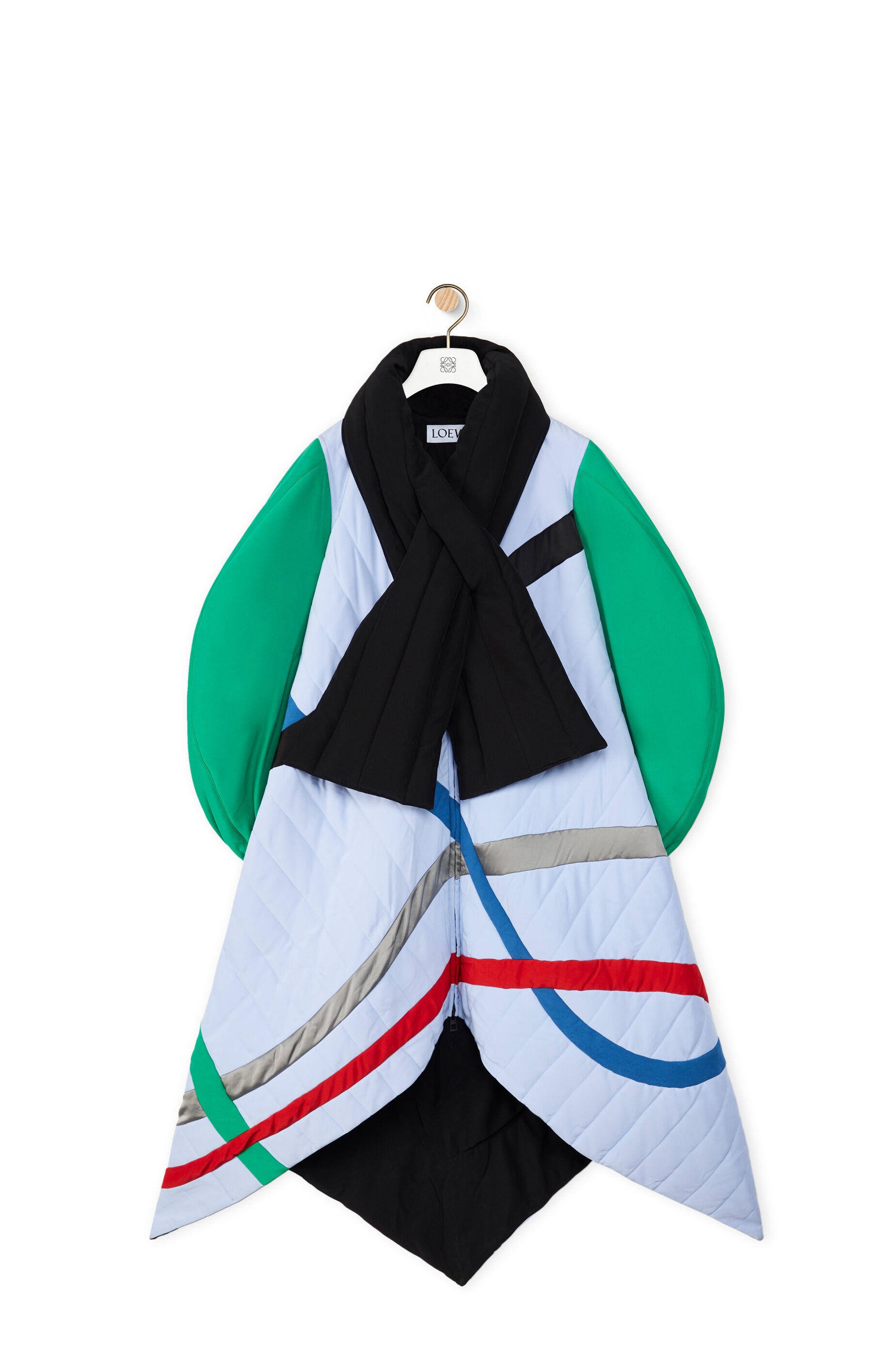 Circular sleeve parka in cotton - 1