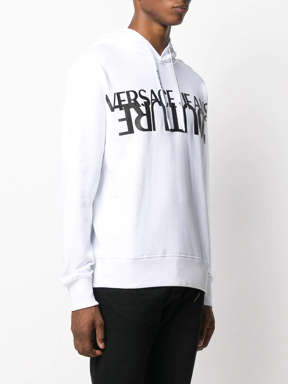 oversized logo print hoodie - 3