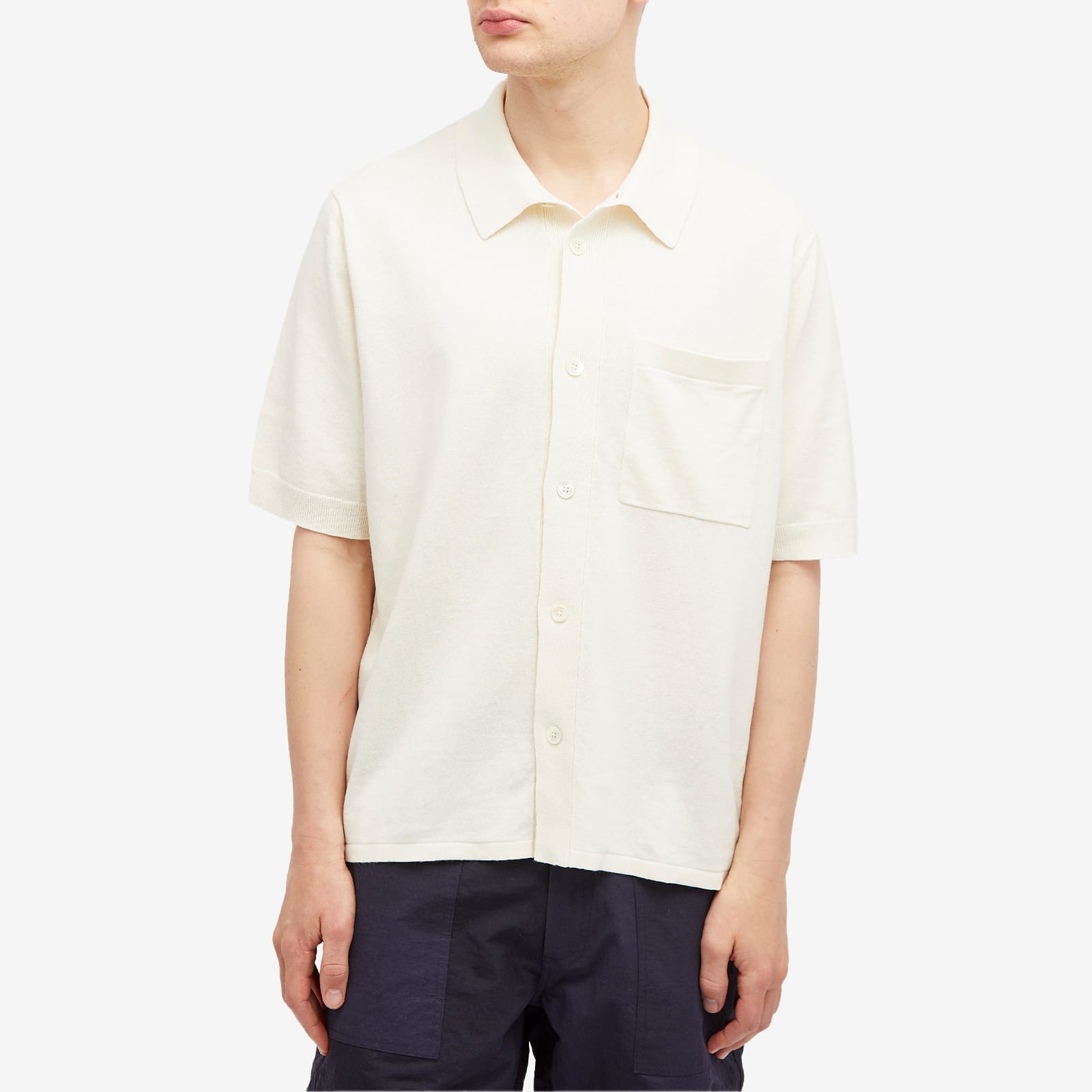 Norse Projects Rollo Full Button Knit Polo - 2