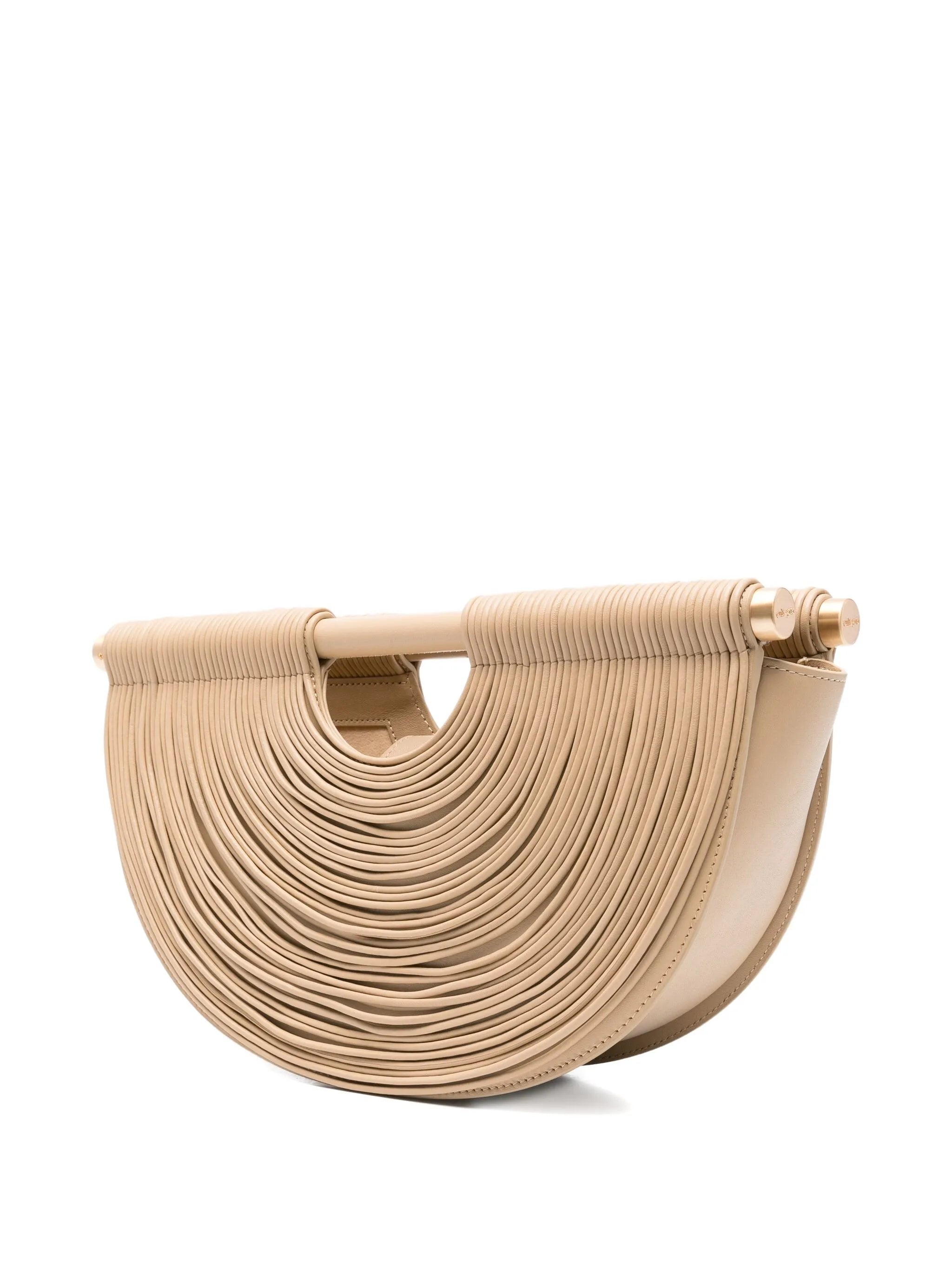 Cult Gaia Lou Pleated Half-moon Tote Bag - 2