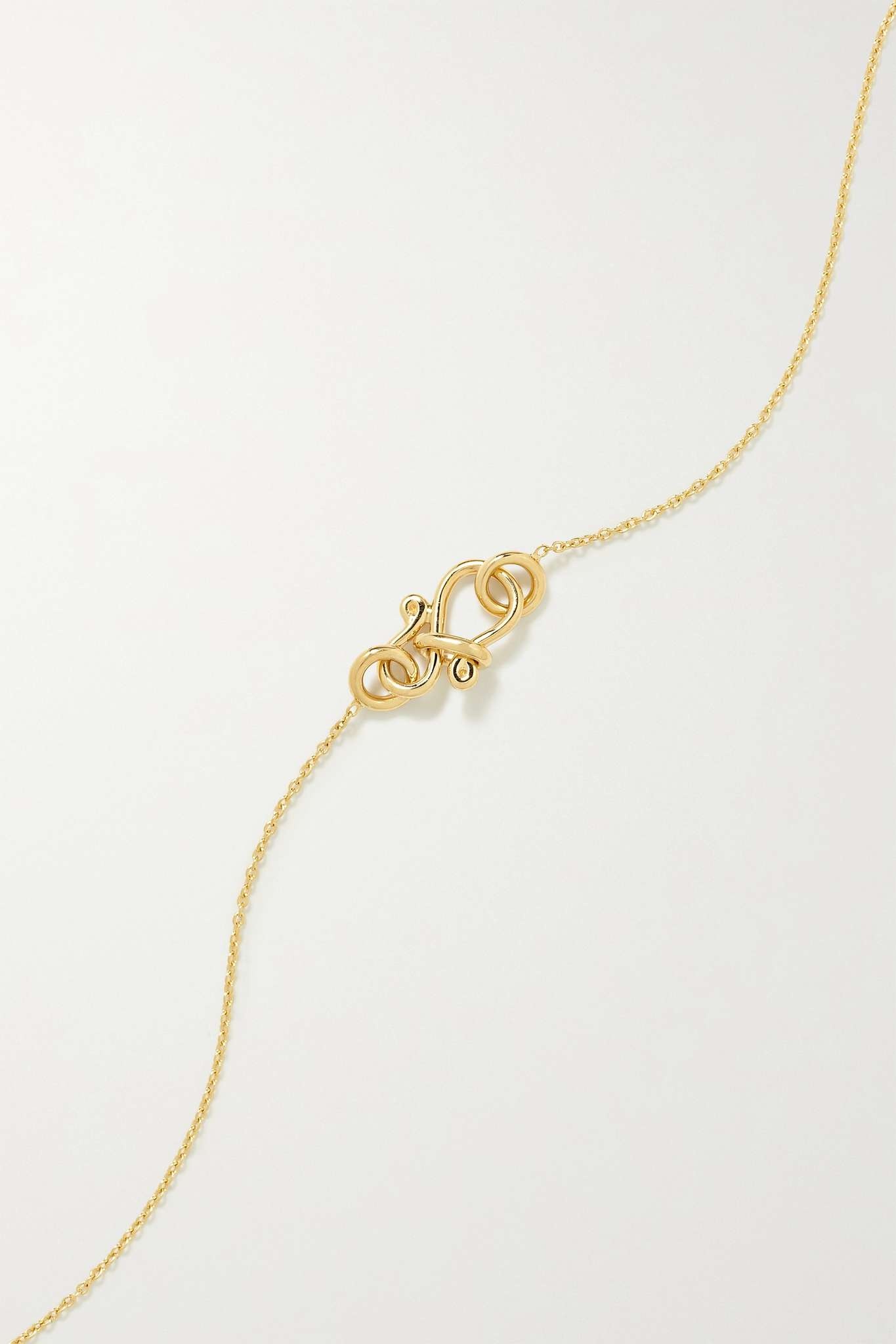 Bellis Simple 18-karat gold diamond necklace - 3