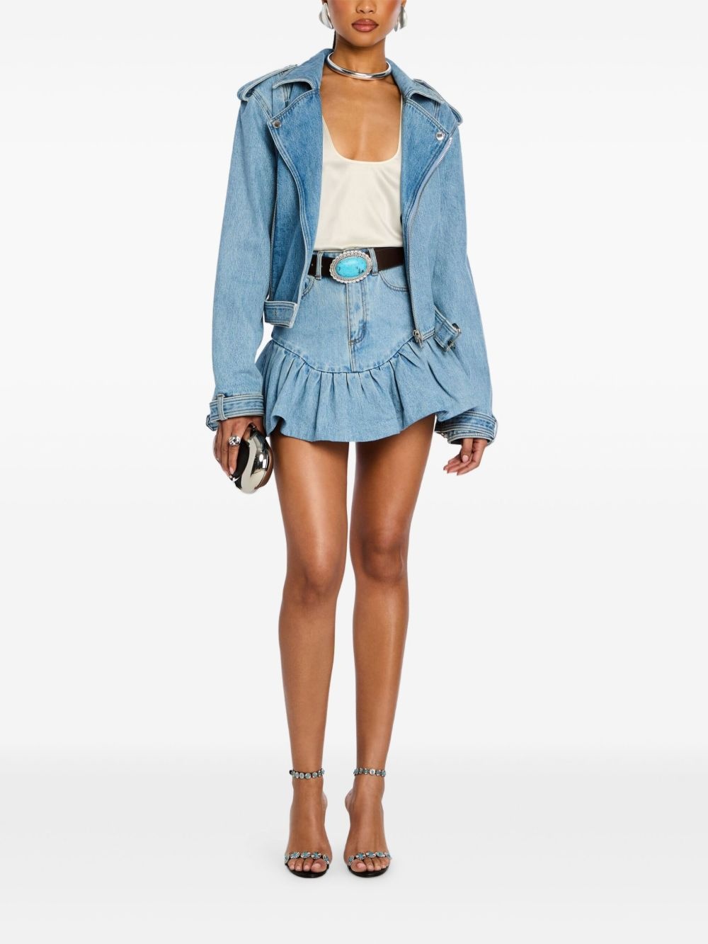 cotton denim jacket - 2