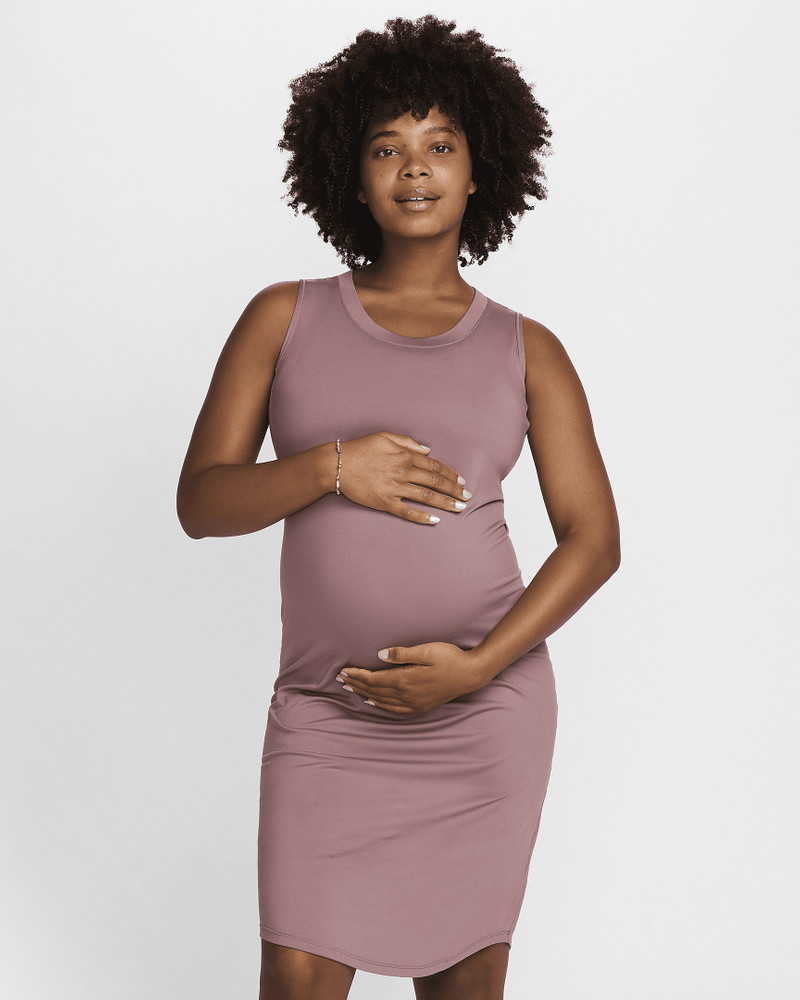 Nike Women's (M) Dri-FIT Slim-Fit Knit Dress (Maternity) - 1