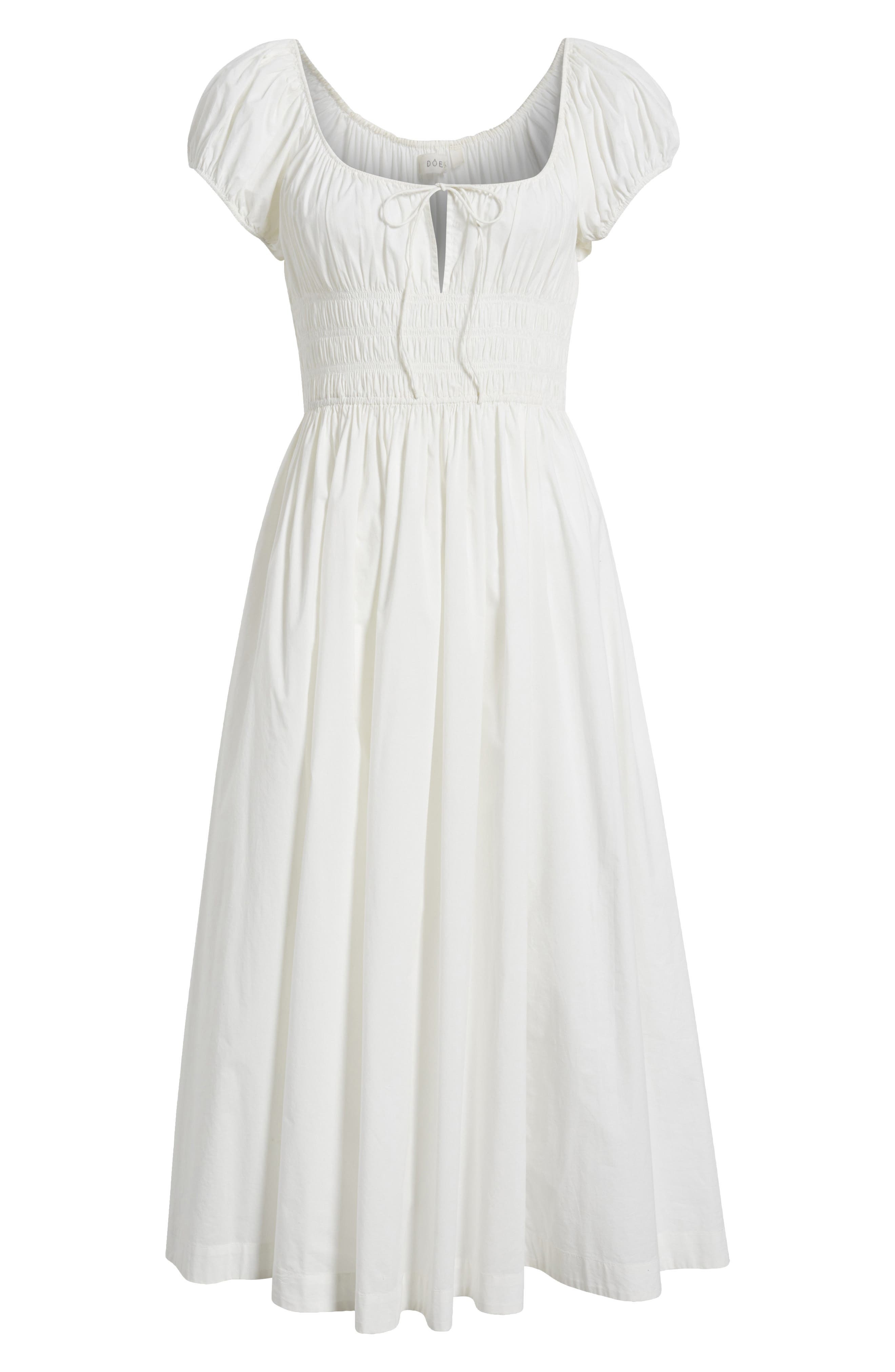 DÔEN Quinn Organic Cotton Poplin Maxi Dress in Salt at Nordstrom - 5
