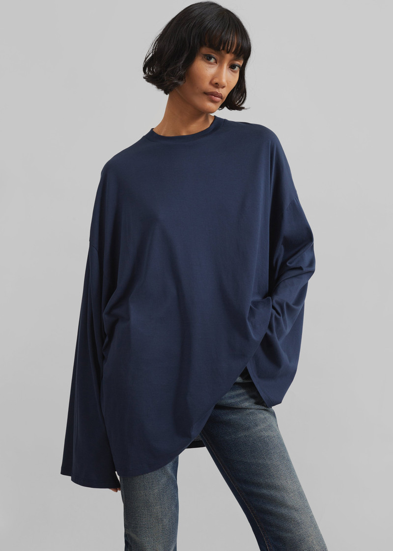 Rio Oversized Sleeve Tee - Dark Navy 4