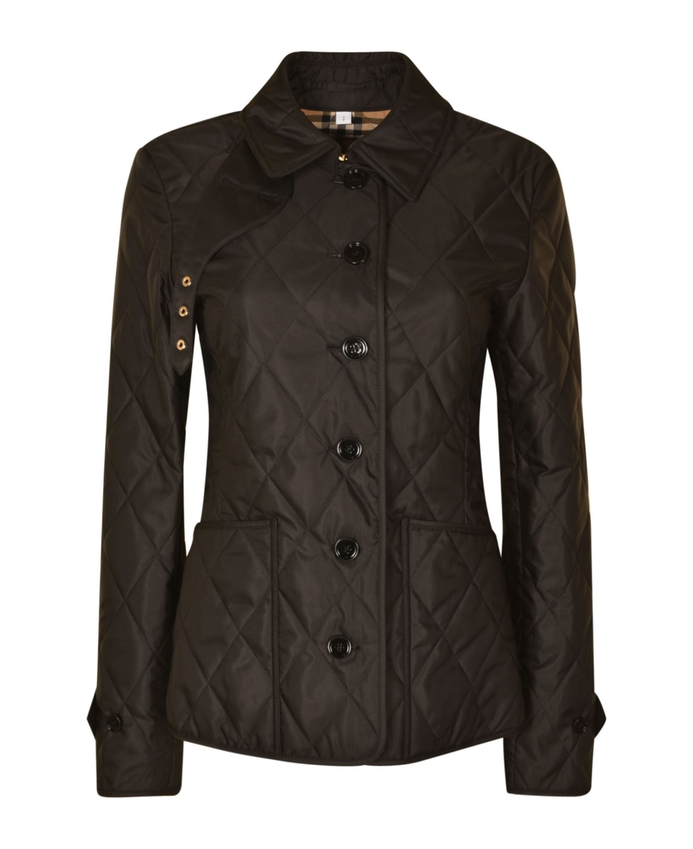 Quilted Buttoned Jacket - 1