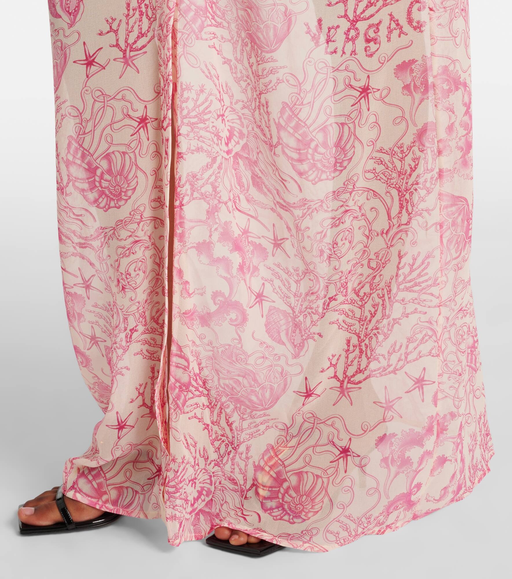 Printed gathered shirt dress - 6