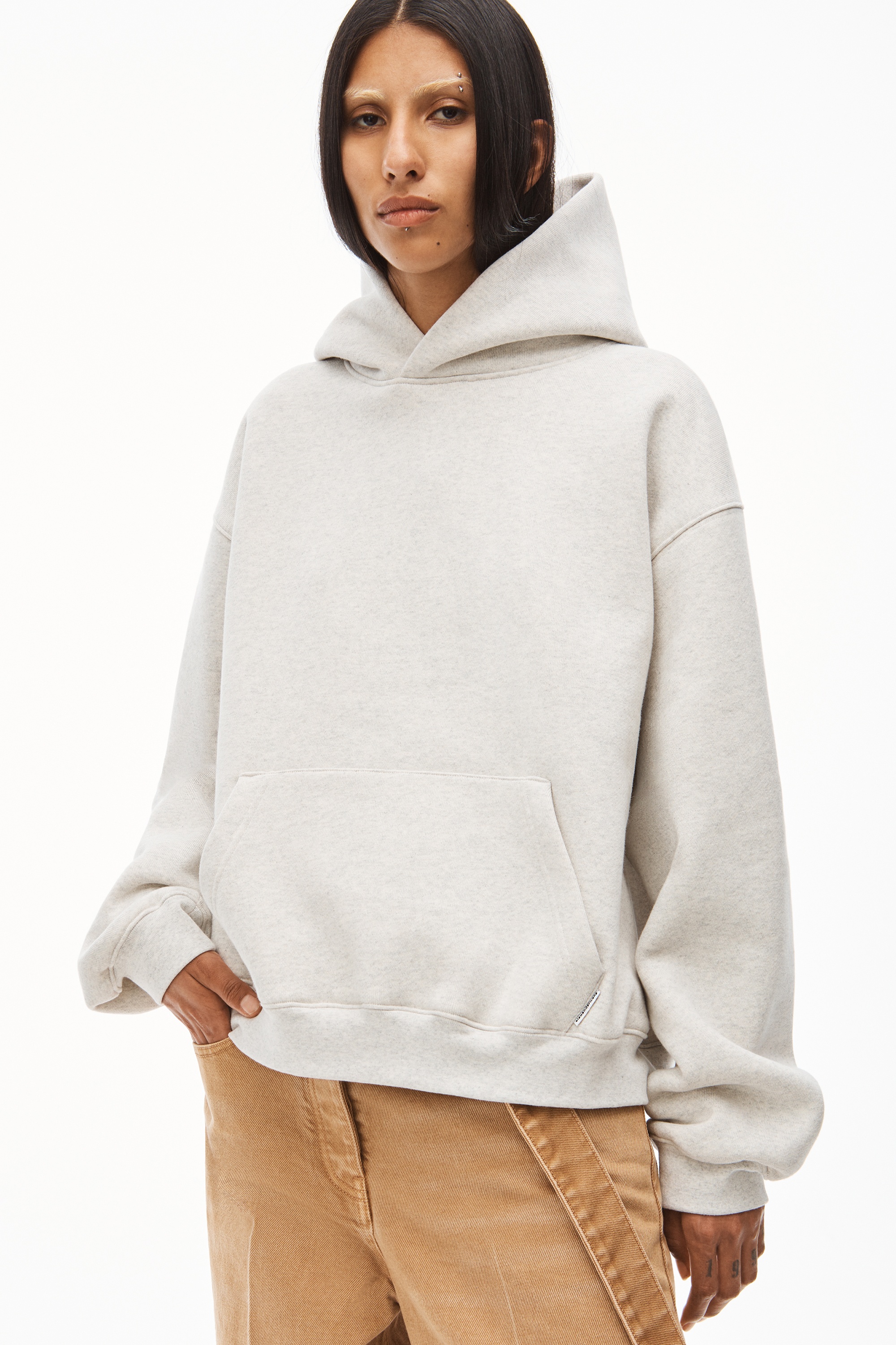 HOODIE IN DENSE FLEECE - 3