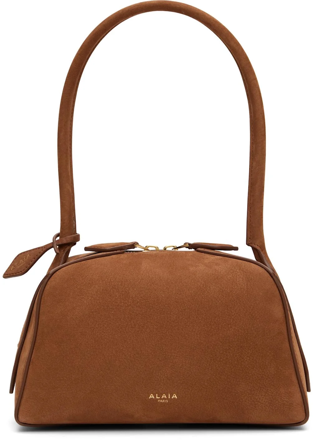Brown 'Le Bouledogue' Small Nubuck Bag - 1