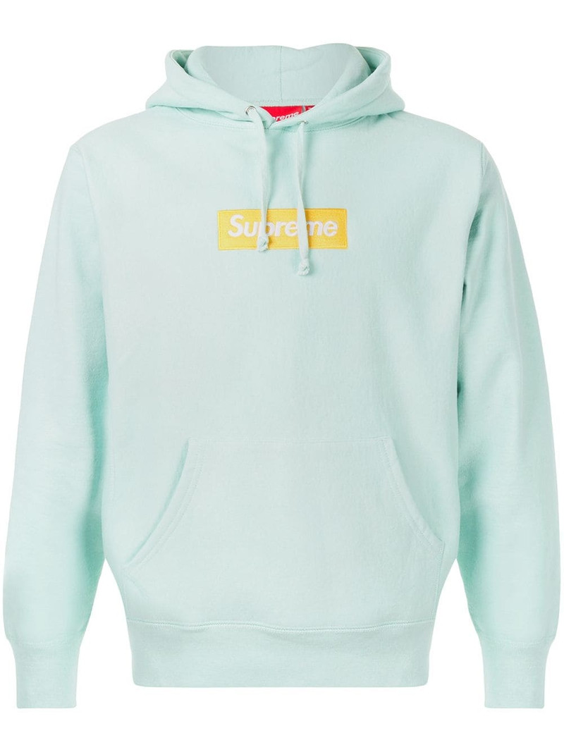 box logo hooded sweatshirt - 1