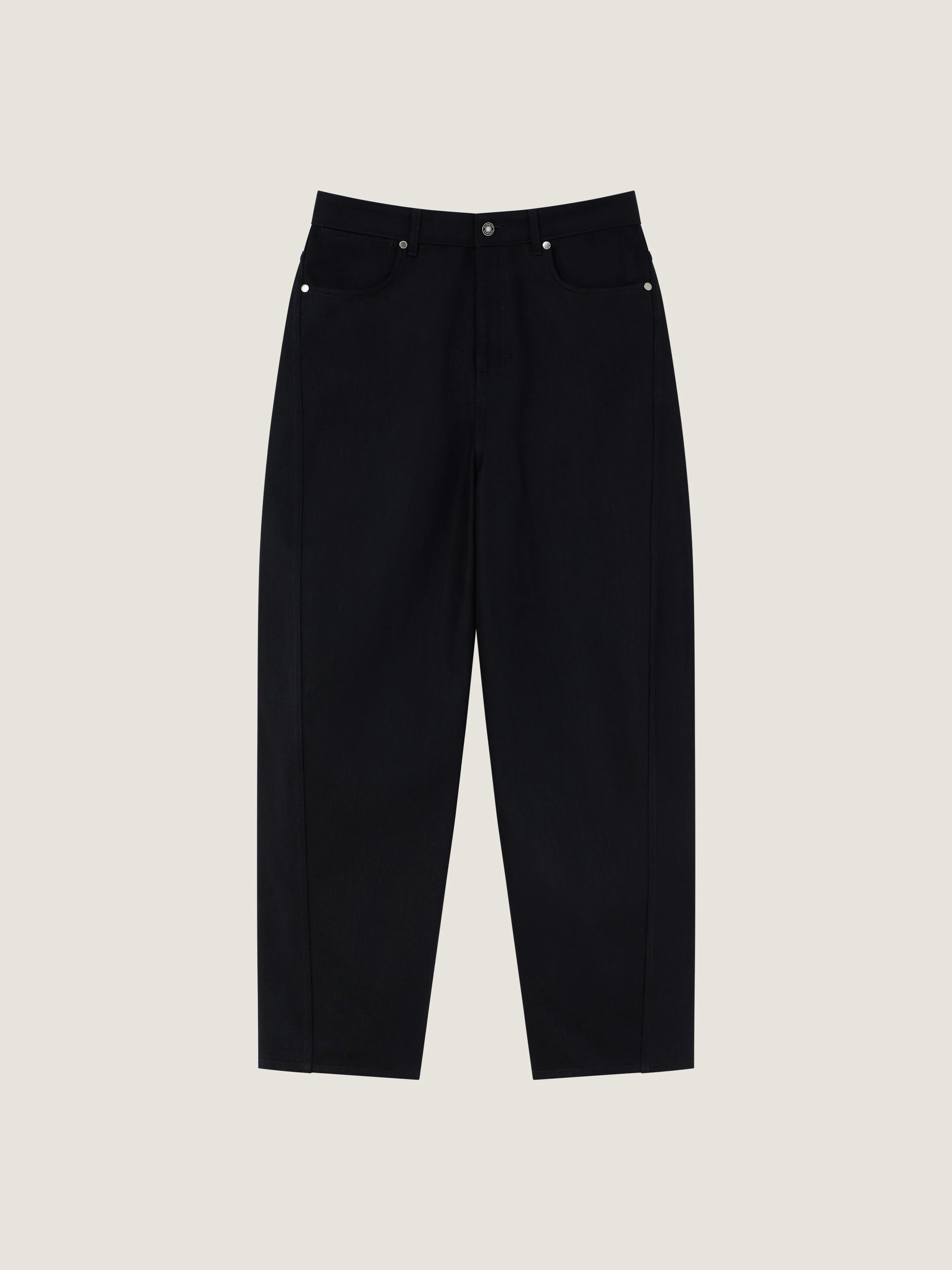 COUTURE SEAM BLACK JEANS - 1