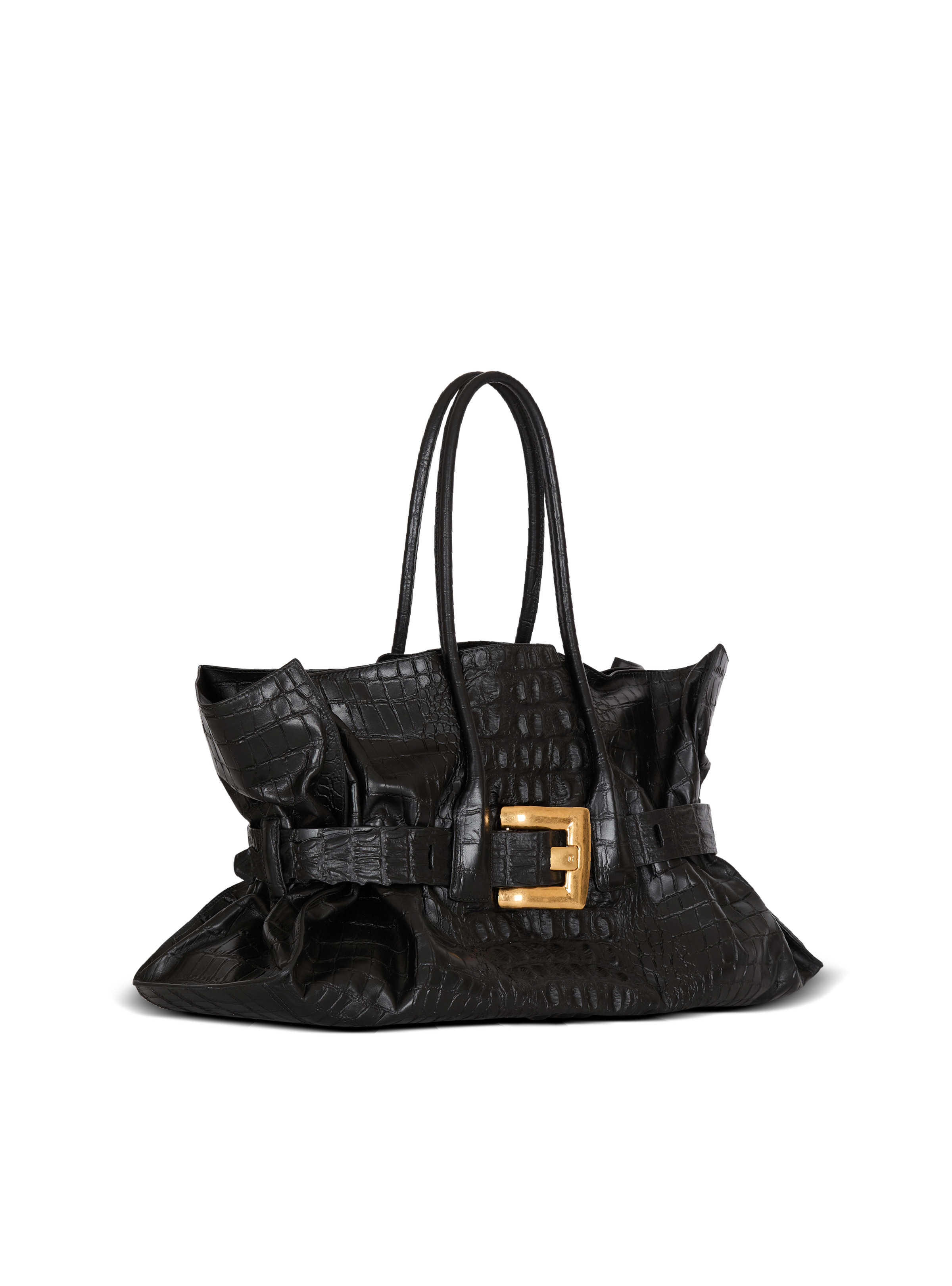 XL Anthem bag in embossed crocodile-print calfskin - 3