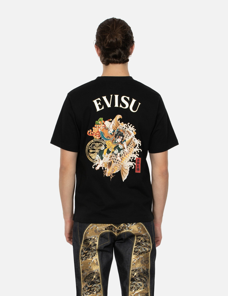 SEA GOD PRINT AND SEAGULL BROCADE APPLIQUÉ  REGULAR FIT T-SHIRT 6