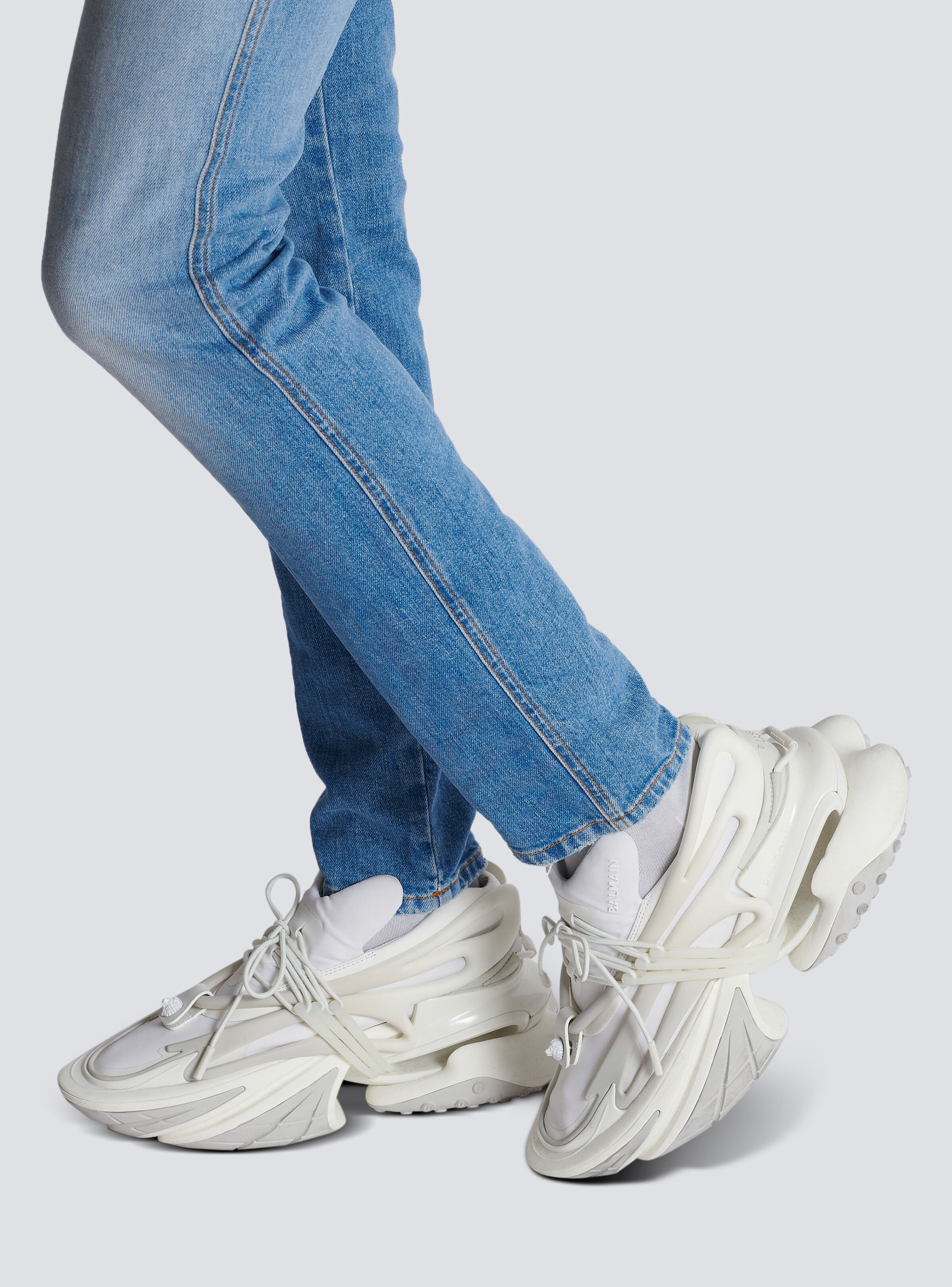 Neoprene and leather Unicorn low-top sneakers - 9