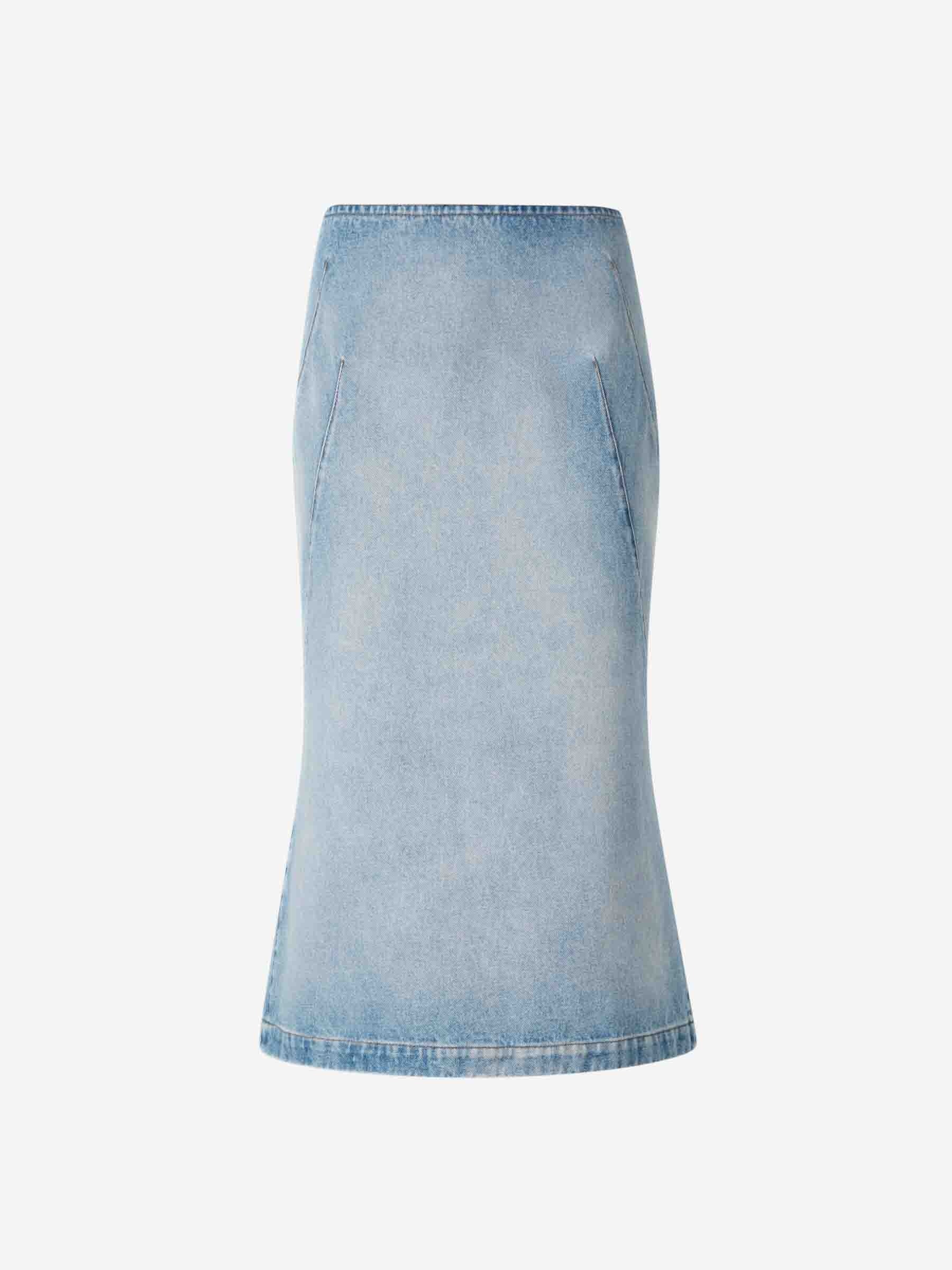 DENIM MIDI SKIRT - 1