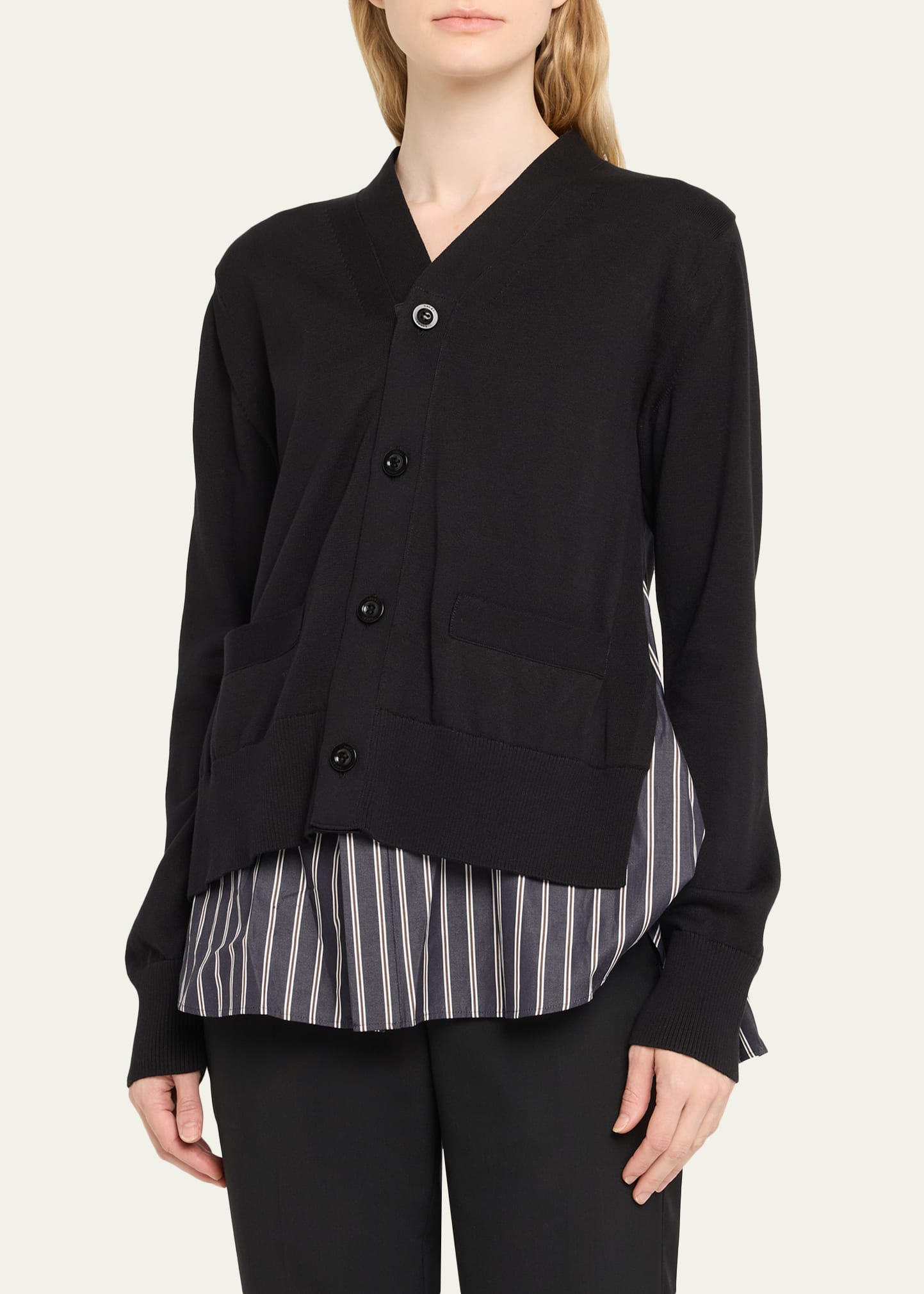 Mixed-Media Cardigan - 4