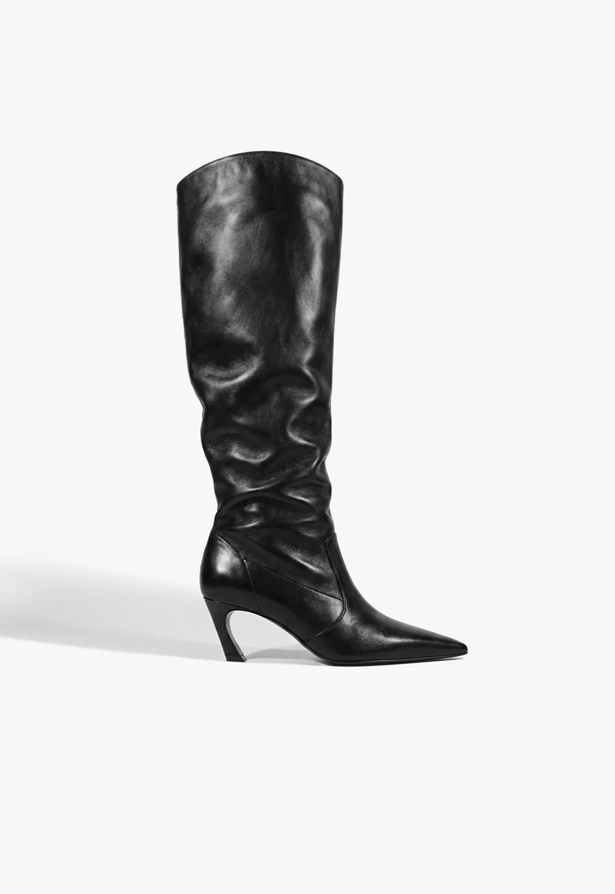 Lexi Mid Slouch Leather Boot - 1