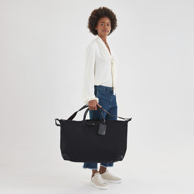Longchamp Boxford M Travel bag Black - Canvas outlook