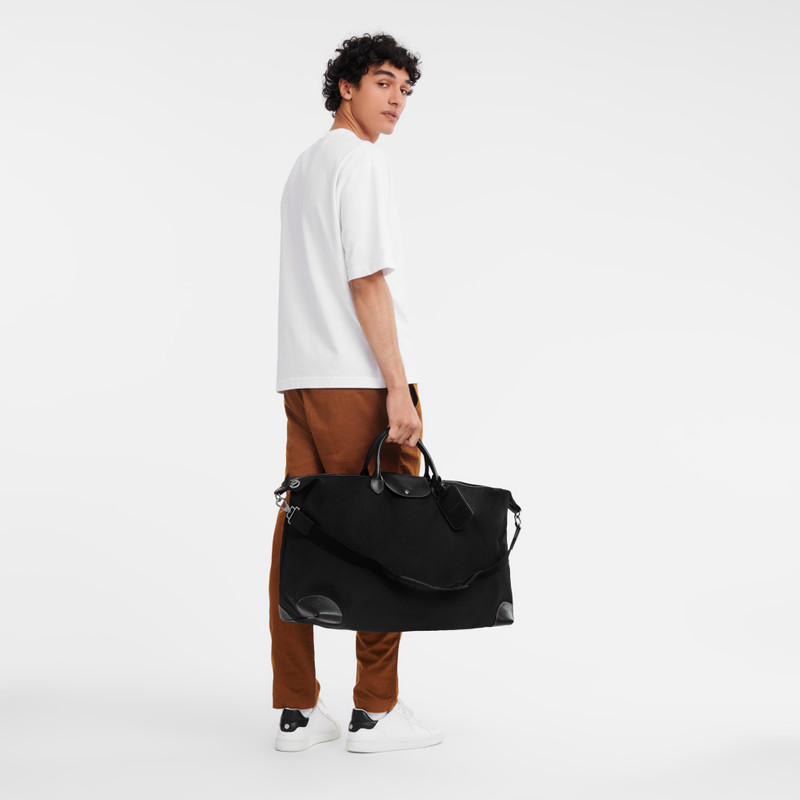 Longchamp Boxford M Travel bag Black - Canvas outlook