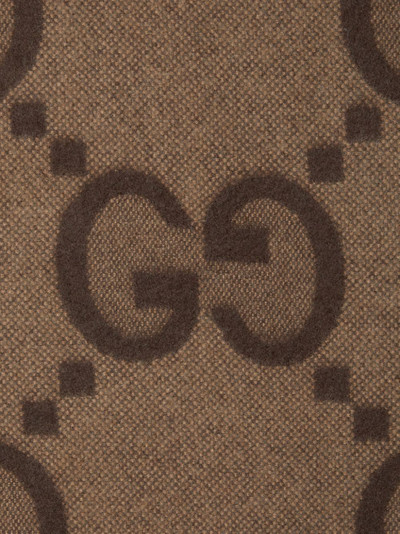 GUCCI GG-logo reversible cashmere cape outlook