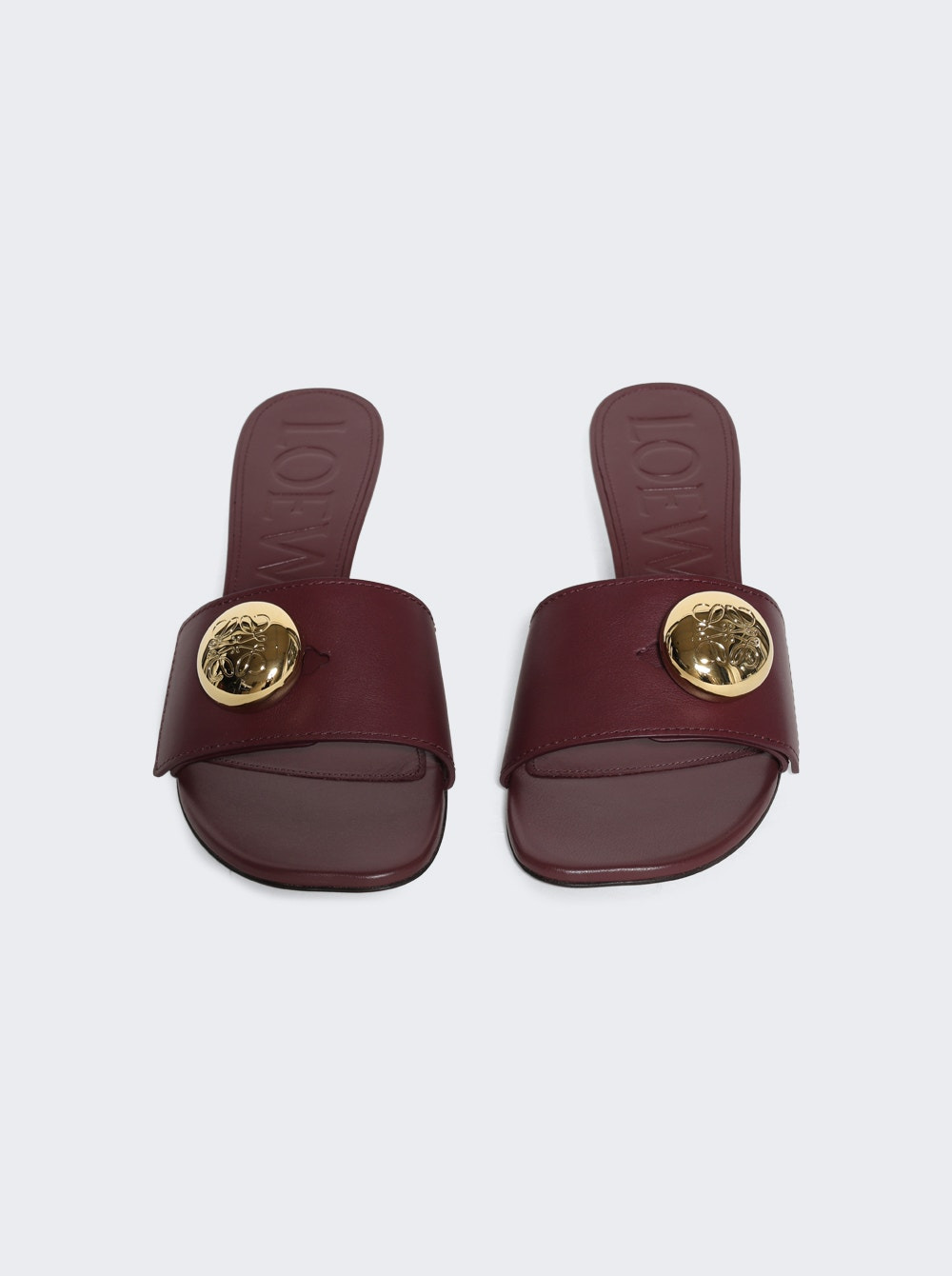 Pebble Slide Sandal Burgundy - 5