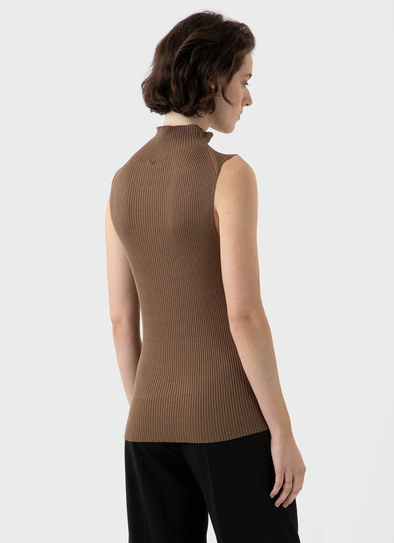 Silk Rib Vest Jumper - 4