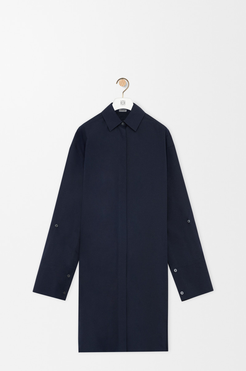 Shirt dress in cotton - 1