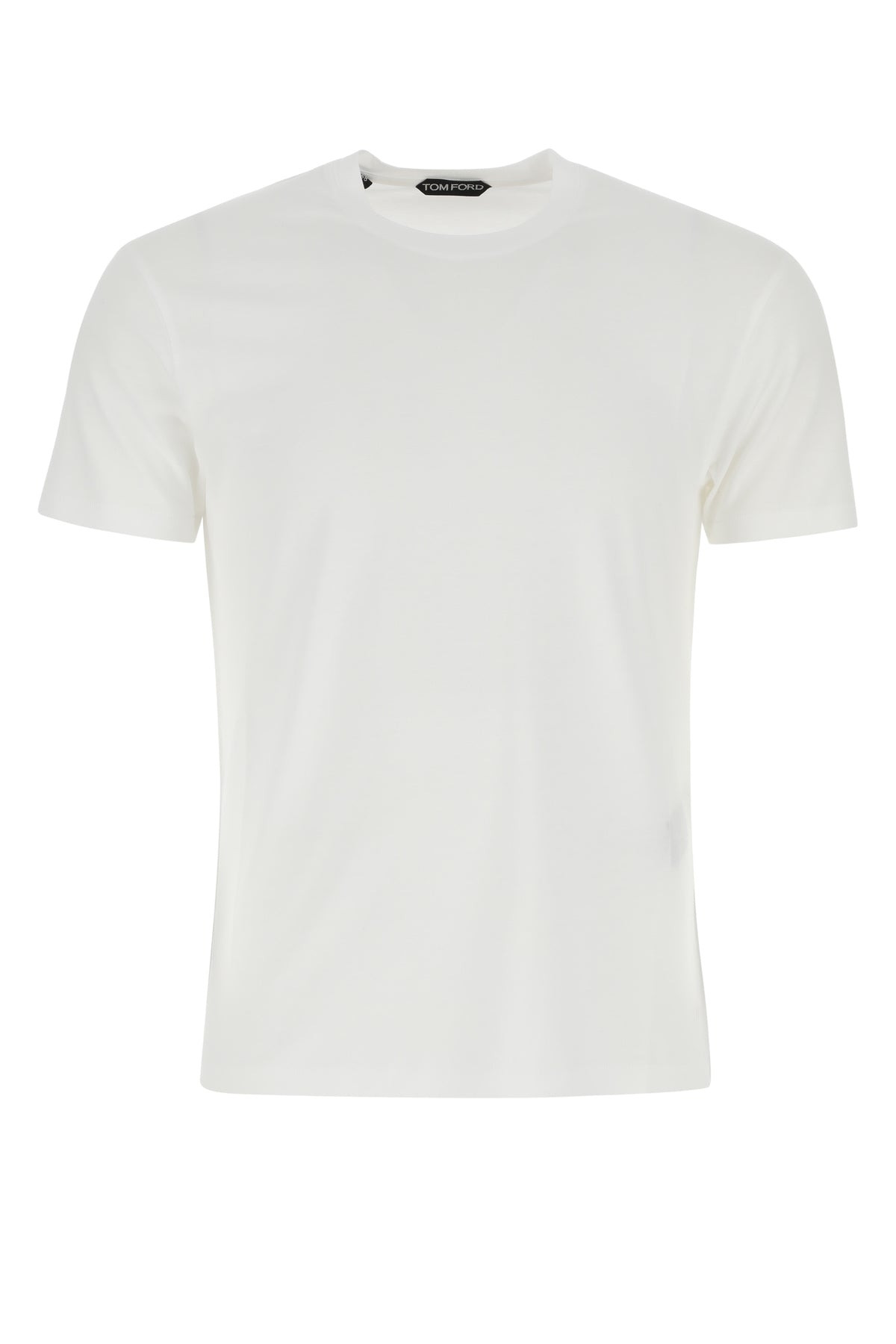 White lyocell blend t-shirt - 1