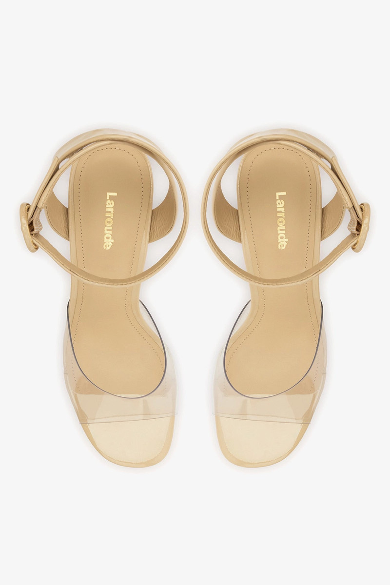 Dolly Clear Sandal Sand Patent Leather 6