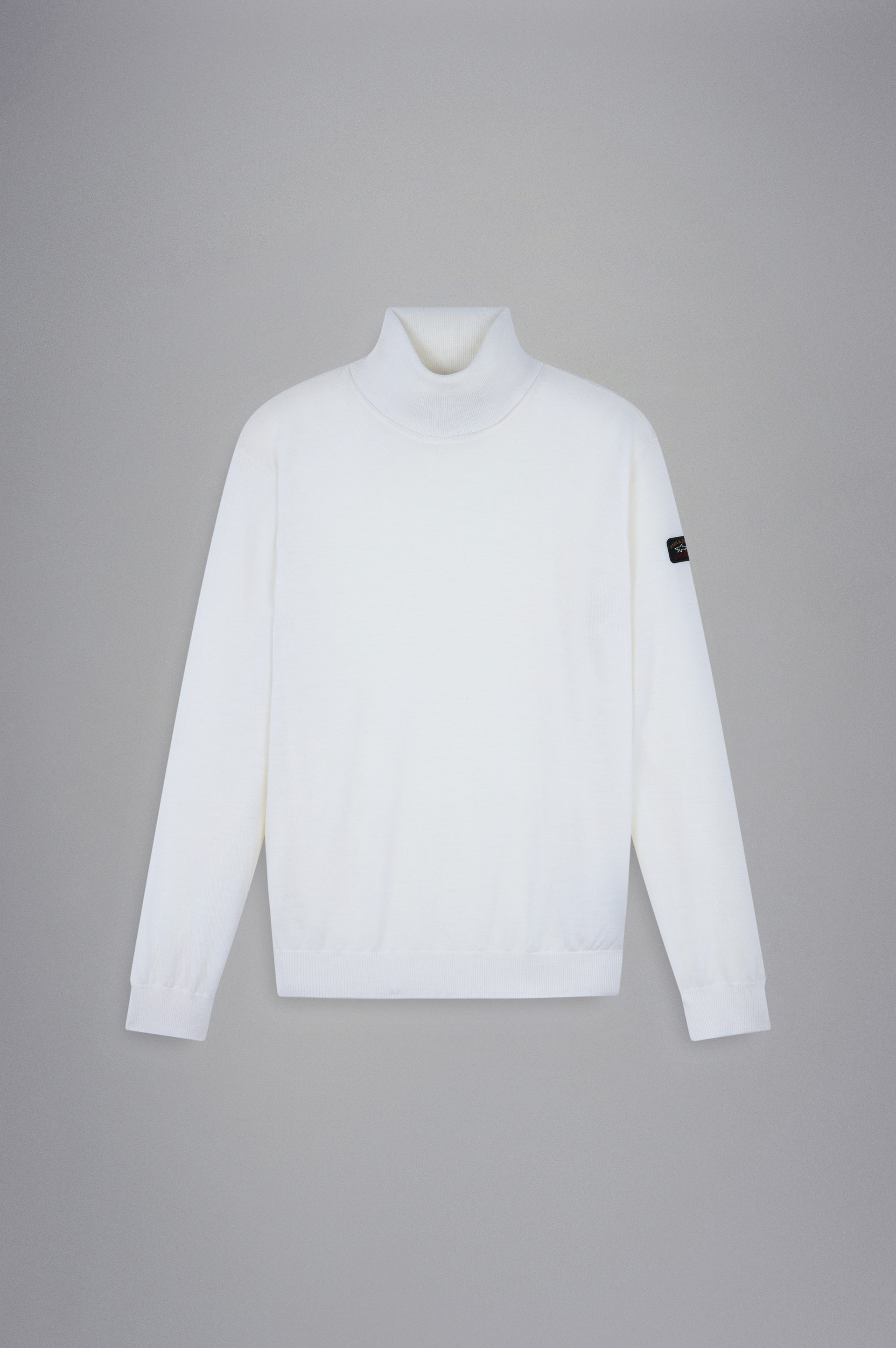 MERINO WOOL TURTLENECK WITH ICONIC BADGE - 1