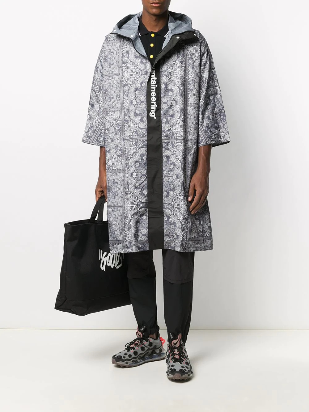 bandana print raincoat - 2