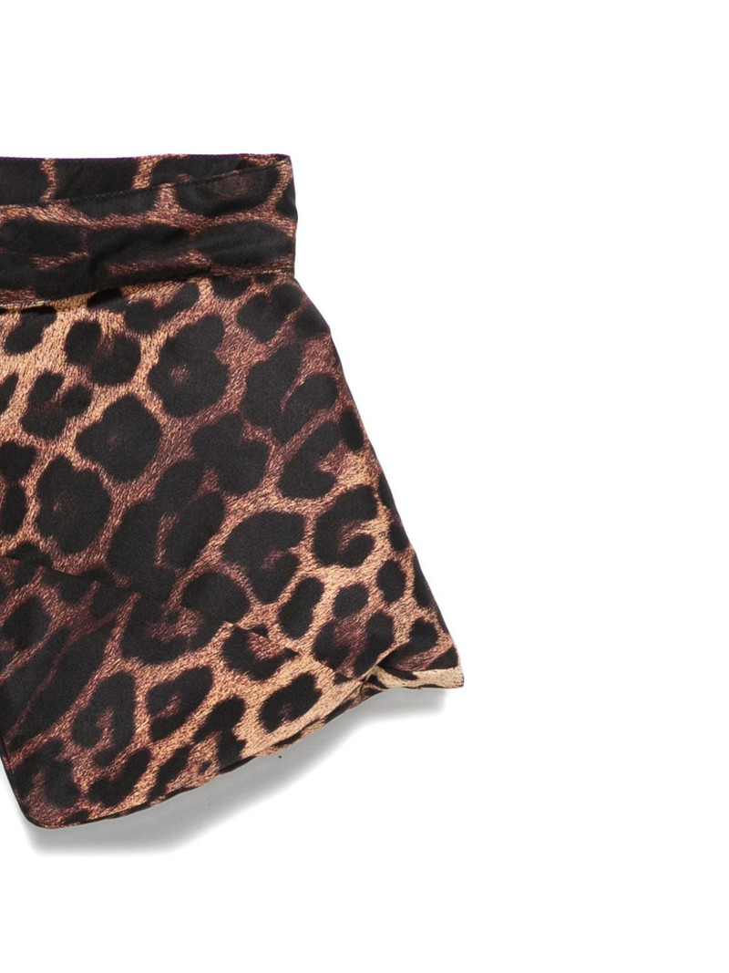 Moschino leopard-print tie outlook