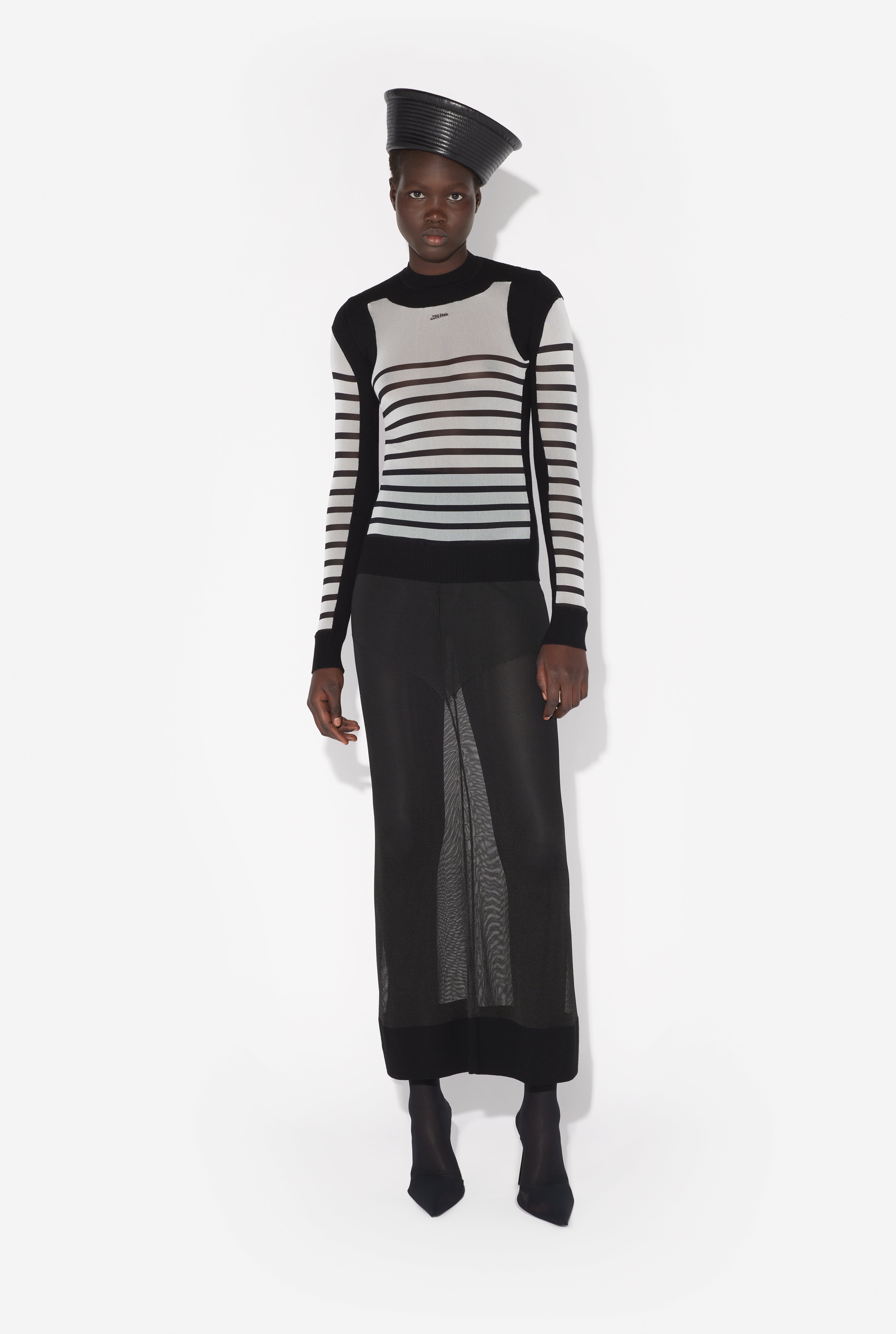 THE BI-MATERIAL MARINIÈRE SWEATER - 2