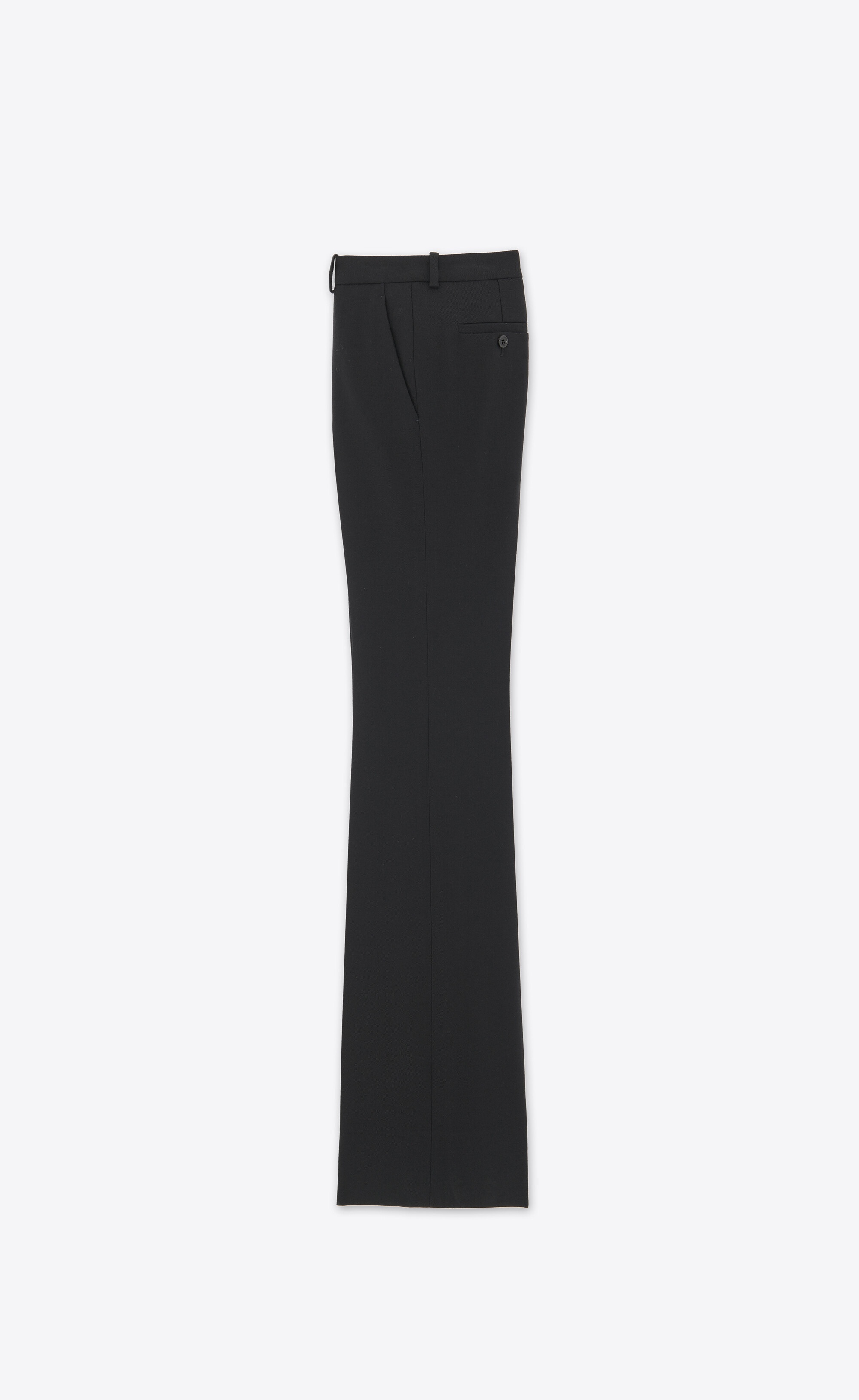 flared pants in wool gabardine - 2