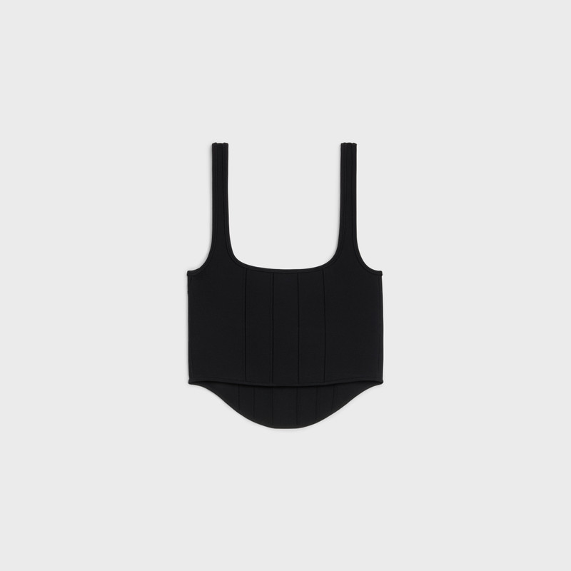 CELINE Corset crop top in underpinning viscose outlook